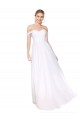 Off the Shoulder Long Full Length Chiffon Prom Dress UK Clearance