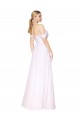 Off the Shoulder Long Full Length Chiffon Prom Dress UK Clearance