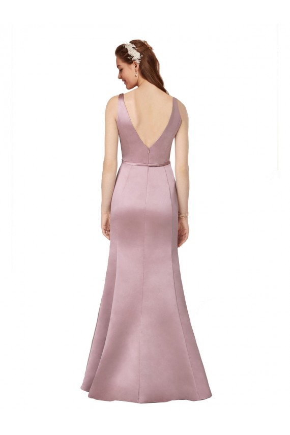 Sexy Satin Prom Dress with Side Cutouts UK Clearance