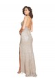 Ruched Back Mermaid Sparkling Sequin Prom Dress with Beaded Spaghetti Straps UK Clearance