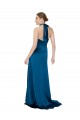 Halter Neck Silky Satin Prom Dress UK Clearance