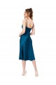 Midi Length Silky Satin Cocktail Prom Dress / Homecoming Dress UK Clearance