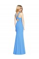 Flattering Trumpet Long Sleeveless Prom Dress with Open Back UK Clearance