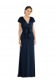 Soft Bow Blouson Bodice Trumpet Crepe Prom Dress UK Clearance
