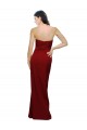 Straight Pencil Skirt Long Sweetheart Crepe Prom Dress with High Side Split UK Clearance