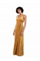 Romantic Velvet Floor Length Prom Dress with Wrap Detail UK Clearance