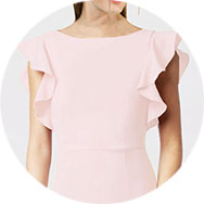 Ruffle Sleeves Prom Dresses UK Clearance